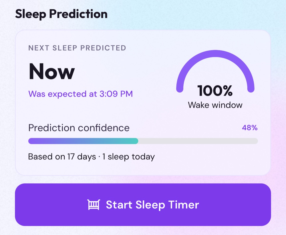JoyNap predicting the next nap